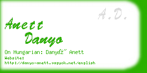 anett danyo business card